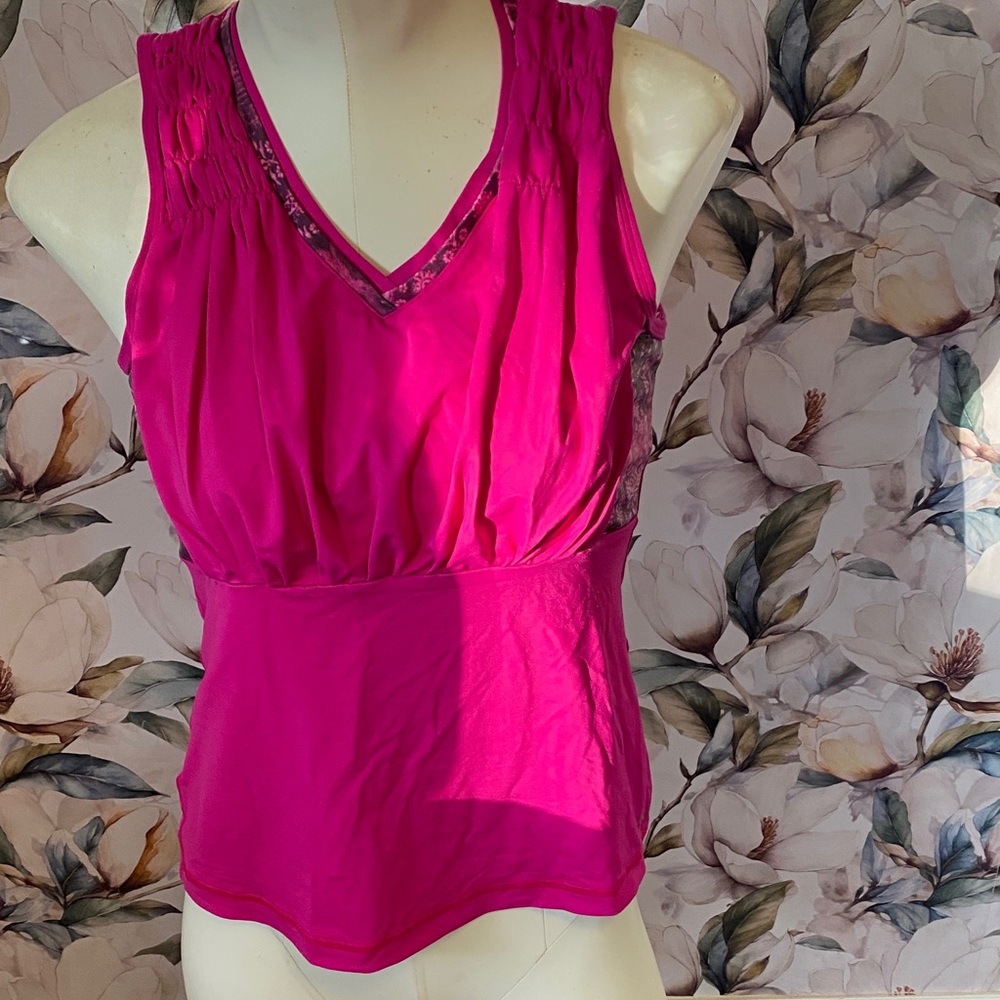 Elegant Fuchsia Sleeveless Top